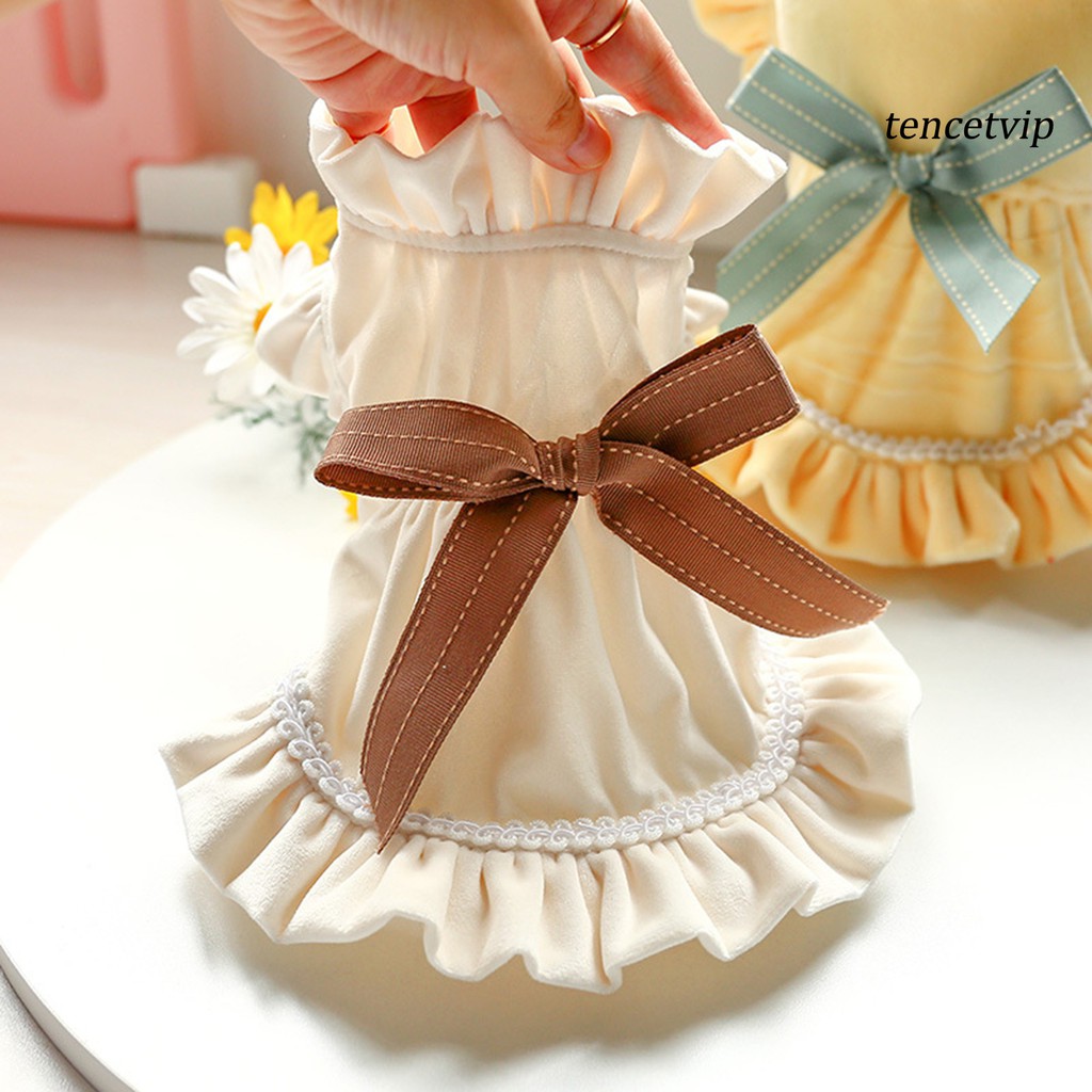 Đầm Công Chúa Thắt Nơ Xinh Xắn Cho Thú Cưng
