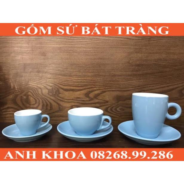 Set cốc capuchino Bát Tràng - Gốm sứ Bát Tràng Anh Khoa