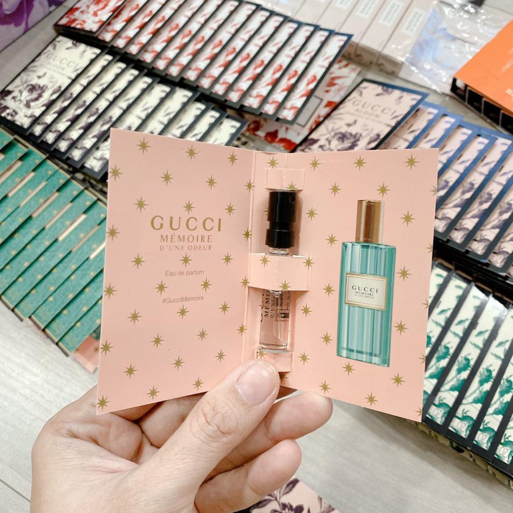 Vial Mẫu Thử Nước Hoa Mini Gucci Bloom Xanh Đỏ Hồng Đen Gucci