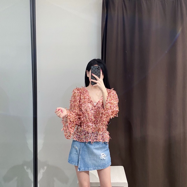 Sơ mi hồng xinh zara auth
