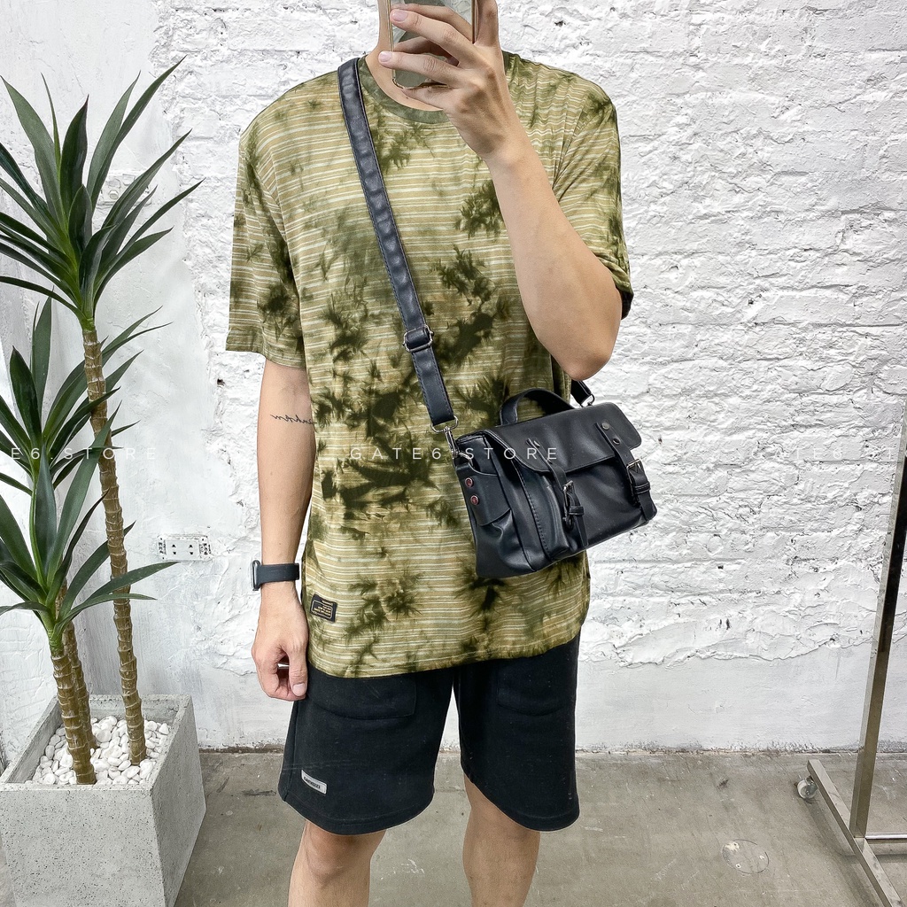 Áo Phông BT nhuộm tie dye, thun cotton mềm co giãn 4 chiều form oversize GATE6 - #4691