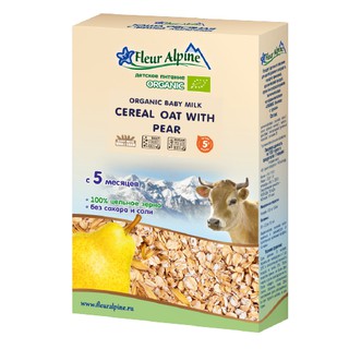 BỘT ĂN DẶM PHA SỮA ORGANIC YẾN MẠCH, LÊ