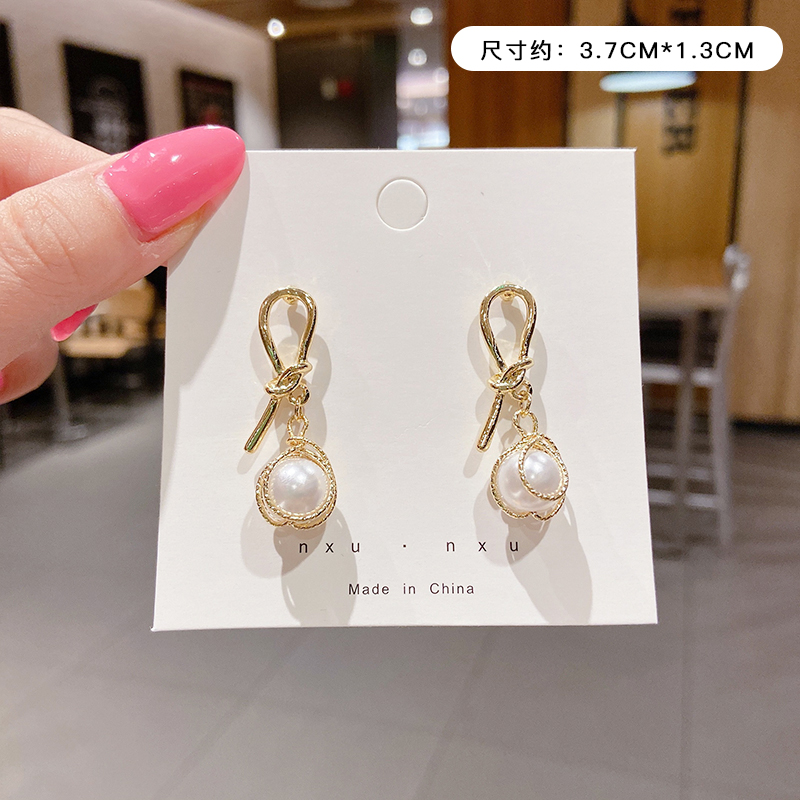 Korean Style Temperament Tassel Earrings Long S925 Silver Earrings