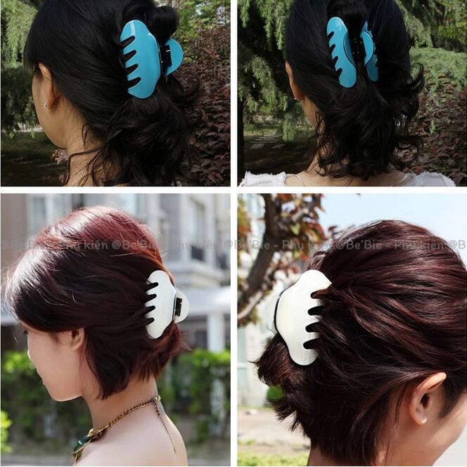 Kẹp tóc càng cua nhựa có viền cute BeBie - BP210