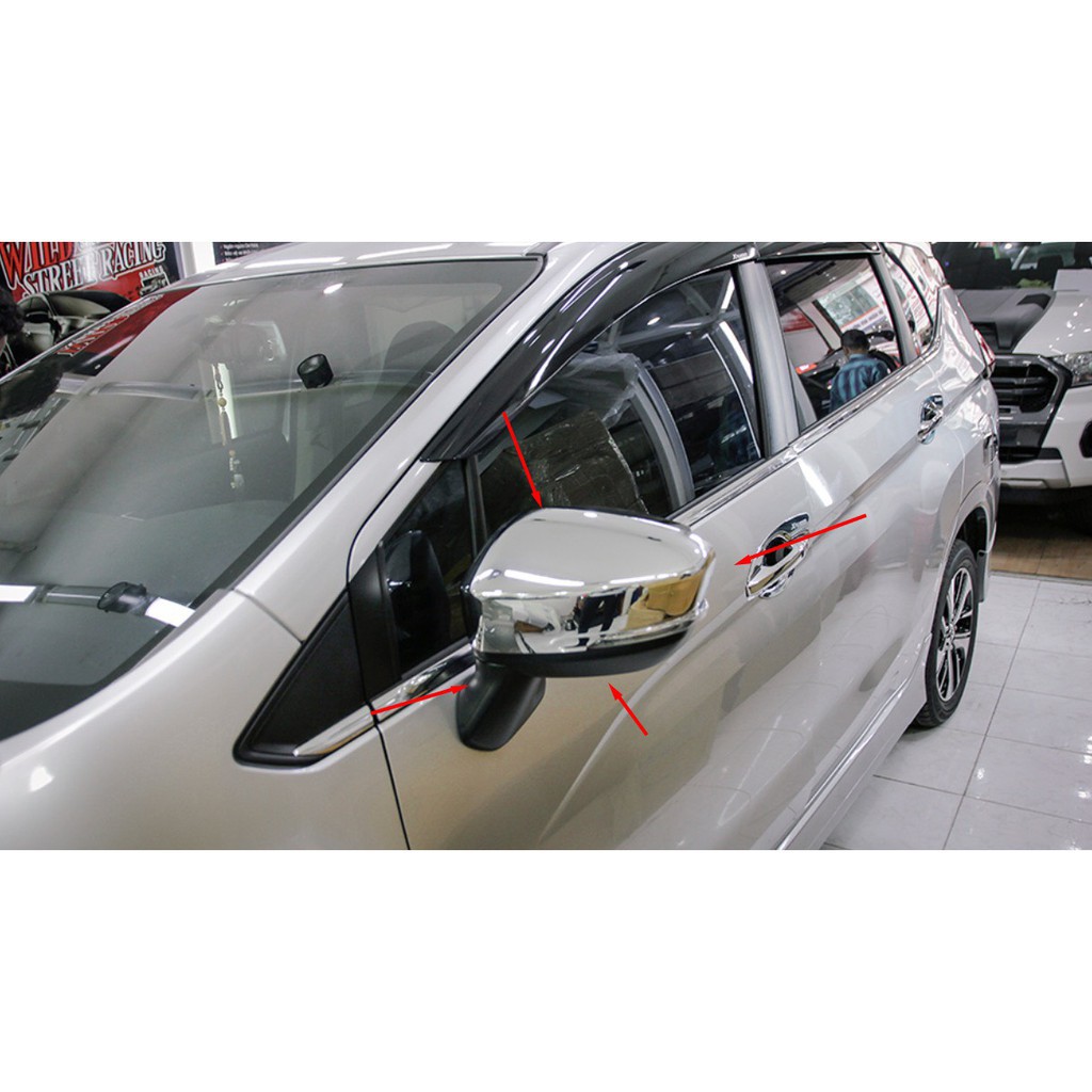 Bộ 2 ốp gương mạ crom xe Mitsu Xpander 2018-2019 2020