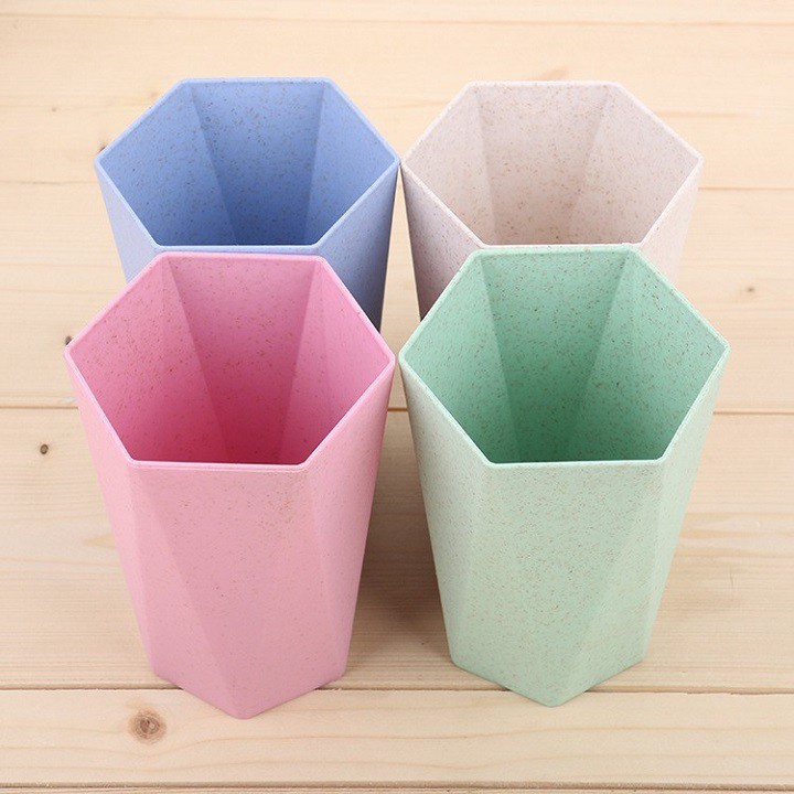 Cốc Nhựa Chịu Nhiệt [⚡RẺ VÔ ĐỊCH⚡] Bằng Lúa Mạch Hình Lục Giác 88082 Lamon Store
