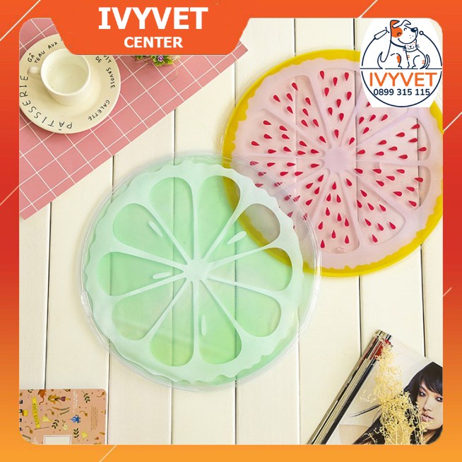 Đệm Nước- Thảm Gel Làm Mát Hình Hoa Quả Cho Chó mèo