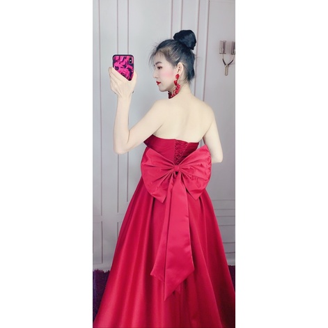 Bộ phụ kiện thời trang nơ lưng rời TRIPBLE T DRESS phối cùng váy đầm siêu xinh