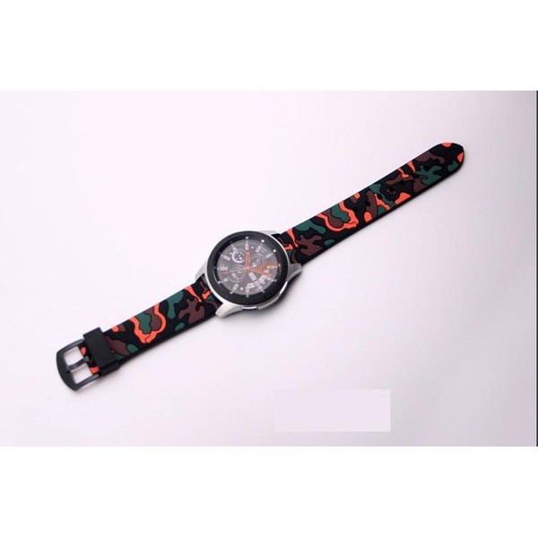 Dây cao su camo Samsung Galaxy Watch 42 46mm