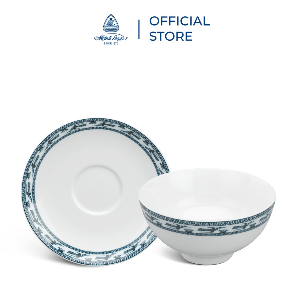 Bộ chén dĩa sứ Minh Long 36 sản phẩm - Jasmine - Chim Lạc