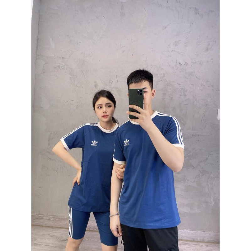 Áo phông 3 sọc nam nữ hè siêu nổi bật