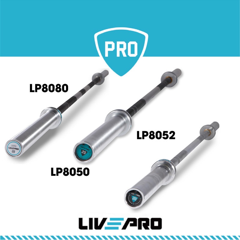 Thanh đòn tạ tập luyện chuẩn Olympic 20KG Các Loại Livepro Chính Hãng Livepro Bar