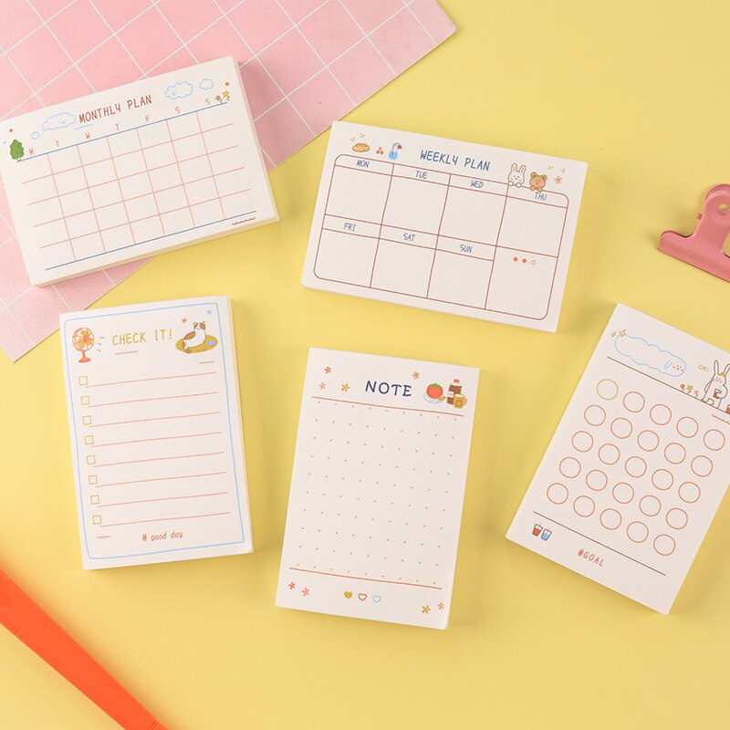 Set 100 Tờ Giấy Ghi Chú Lên Kế Hoạch Hàng Ngày Tiện Dụng