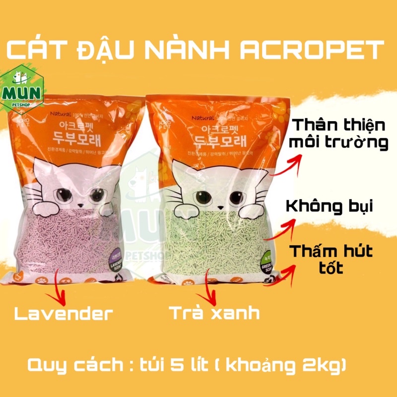 Cát đậu nành ACROPET túi 5 lít