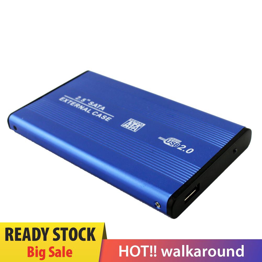 Hộp Đựng Ổ Cứng Ngoài 2.5 Inch Usb 2.0 Sata Bằng Hợp Kim Nhôm Ốp