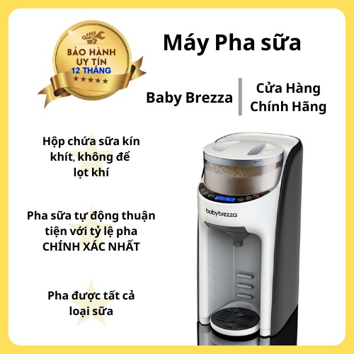 Máy Pha Sữa Cho Bé Baby Brezza Dòng Pro Advanced &amp;Máy Pha Sữa Baby Brezza Dòng Mini phiên Bản 2023 BH 1 Năm