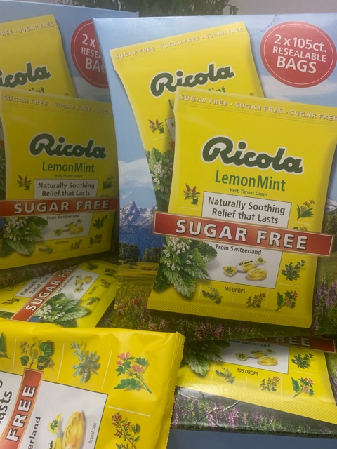 Kẹo Thông Ricola Lemon Mint - Sugar Free