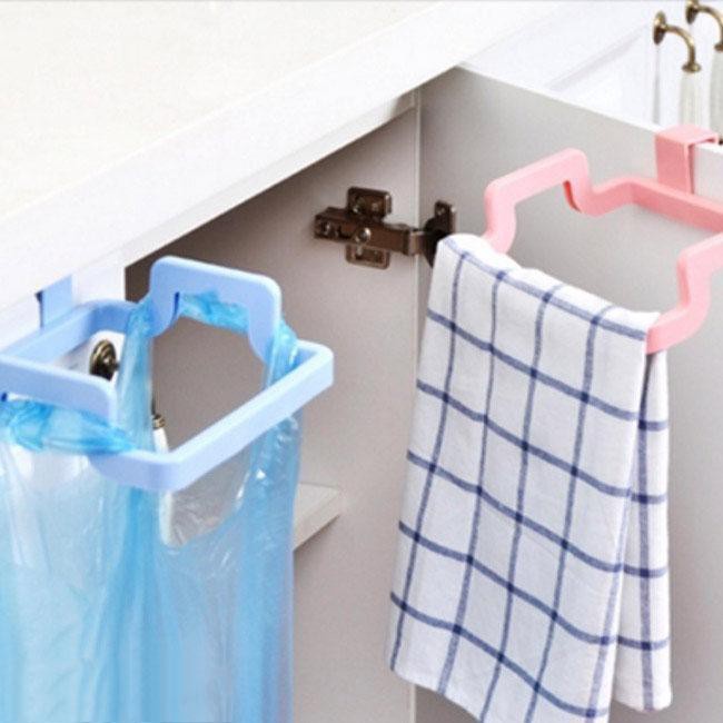 Giá Treo Túi Đựng Rác, Móc Treo Khăn Lau Bếp Đa Năng Tiện Dụng - Đồ dùng nhà bếp thông minh