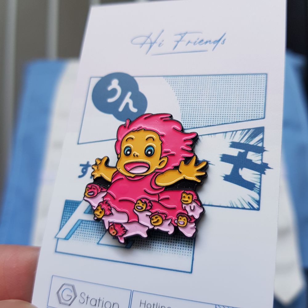 Pin cài áo anime cô bé người cá Ponyo Studio Ghibli - GC346