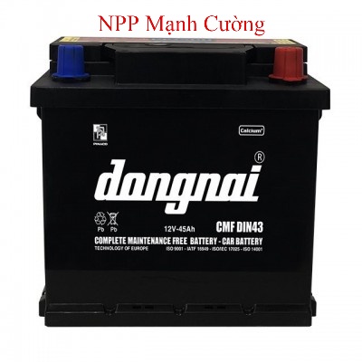 Ắc quy khô miễn bảo dưỡng Đồng Nai CMF DIN43 - 12V - 45Ah