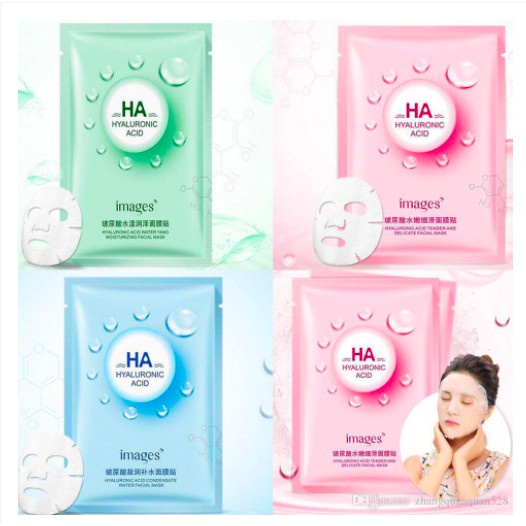 COMBO 2 Mặt nạ giấy dưỡng trắng da mụn cấp ẩm thải độc HA Images CS25