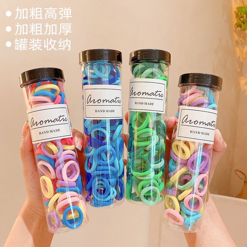 Dây Buộc Tóc Cao Su Co Giãn Phong Cách Hàn Quốc Dễ Thương Cho Bé Gái
