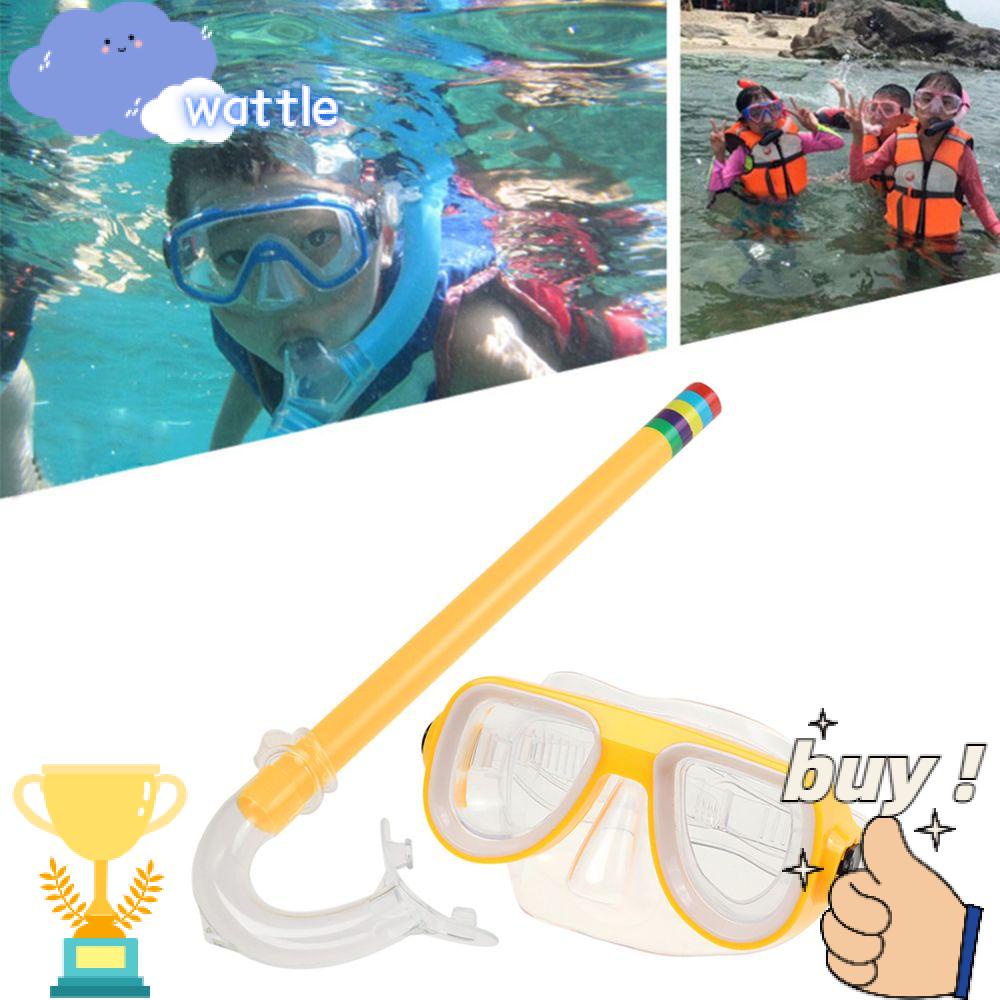 Wa-sport Bộ Kính Bơi Lặn Chống Sương Mù Kèm Ống Thở Cho Trẻ Em