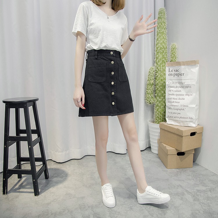 [SẴN] Chân váy Jeans chữ A Ulzzang Quảng Châu VJN3 | BigBuy360 - bigbuy360.vn