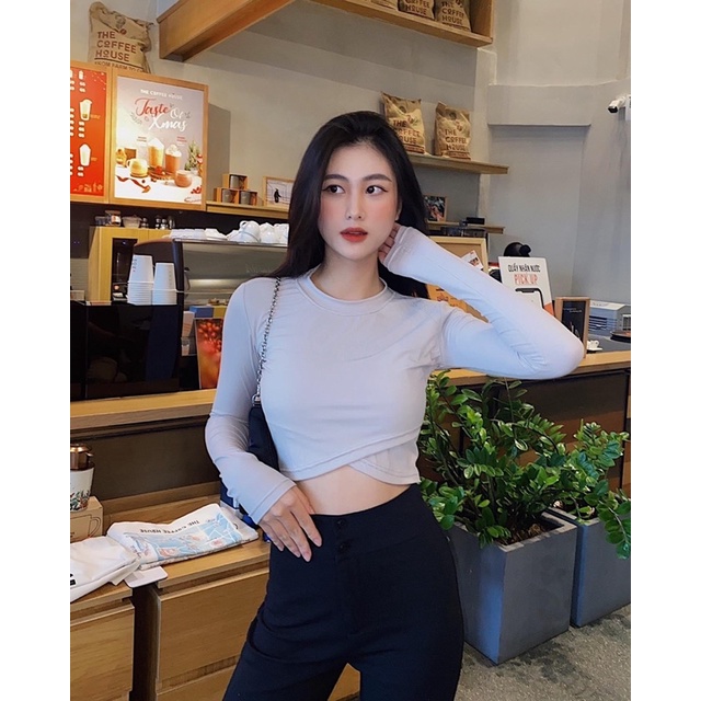 BASIC CROPTOP▪Áo croptop tim chéo eo