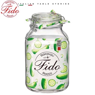 Hũ thủy tinh nắp cài kín hơi Fido 3000ml Bormioli Rocco Italy