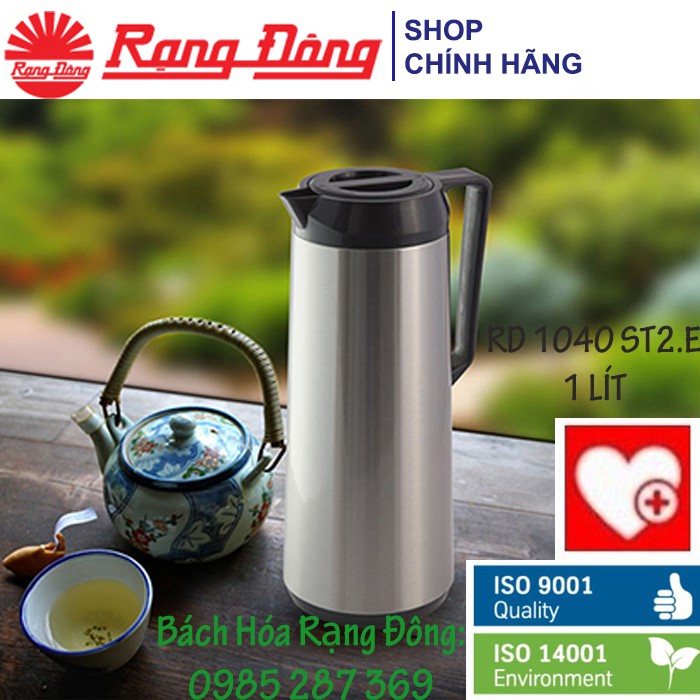Phích đựng nước nóng Rạng Đông 1 lít (RD 1040 ST2.E)