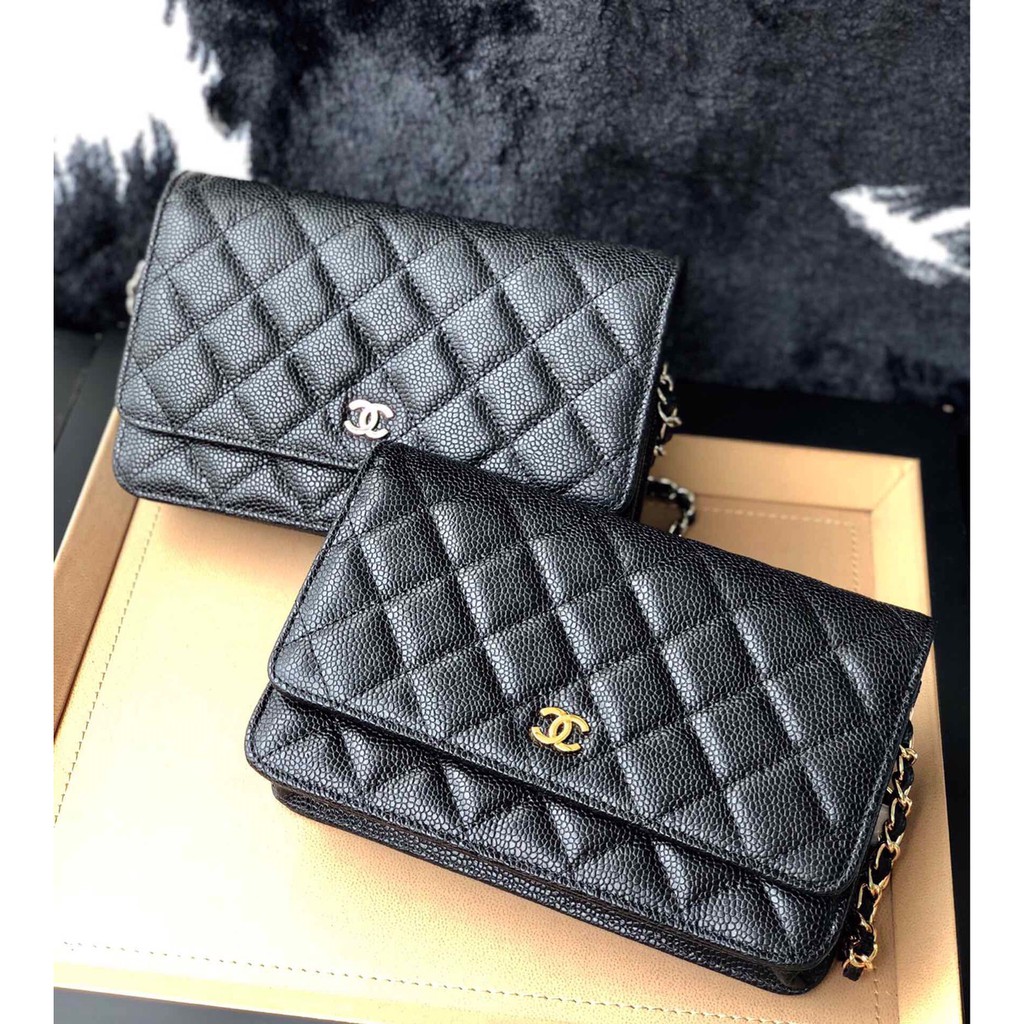 Túi Hộp đen da hạt size 20cm