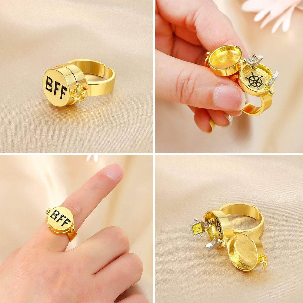 Osier1 Nhẫn Hở Họa Tiết Spongebob Dễ Thương Thời Trang Unisex