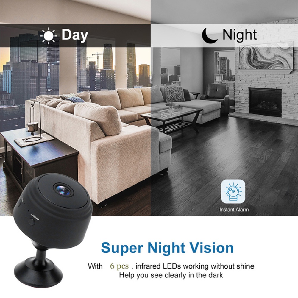 Camera không dây kết nối wifi xem từ xa trên điện thoại, cammera hành trình, độ nét cao dể sử dụng