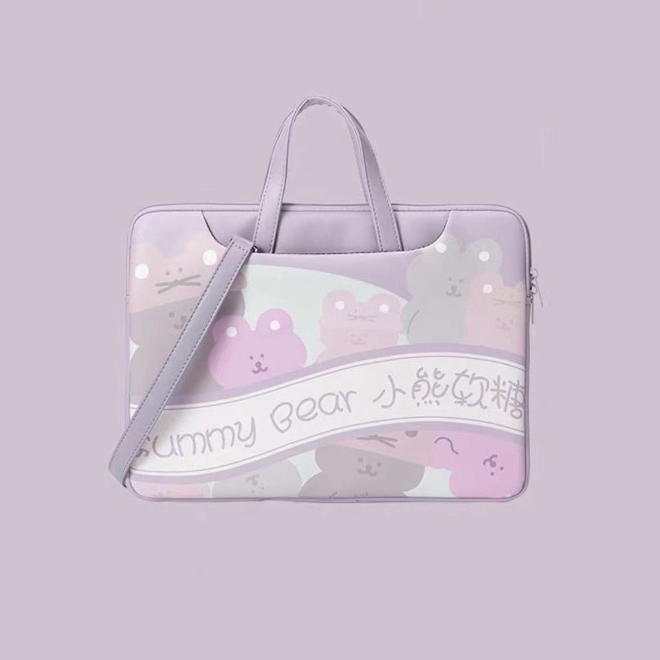 Túi đựng laptop chống nước chống sốc PU da 13.3 14 15.6 inch- Túi laptop