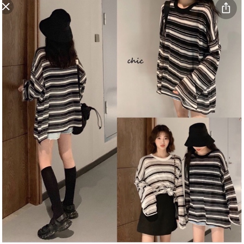 Áo kẻ tay bèo TT6