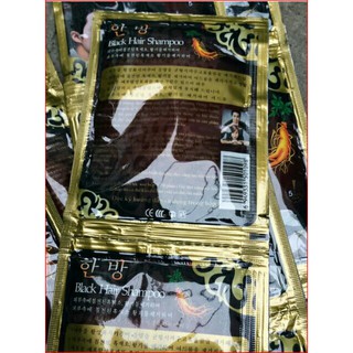 DẦU GỘI LÀ ĐEN TÓC THẢO DƯỢC( 1 gói nhỏ cho 1 lần dùng )
