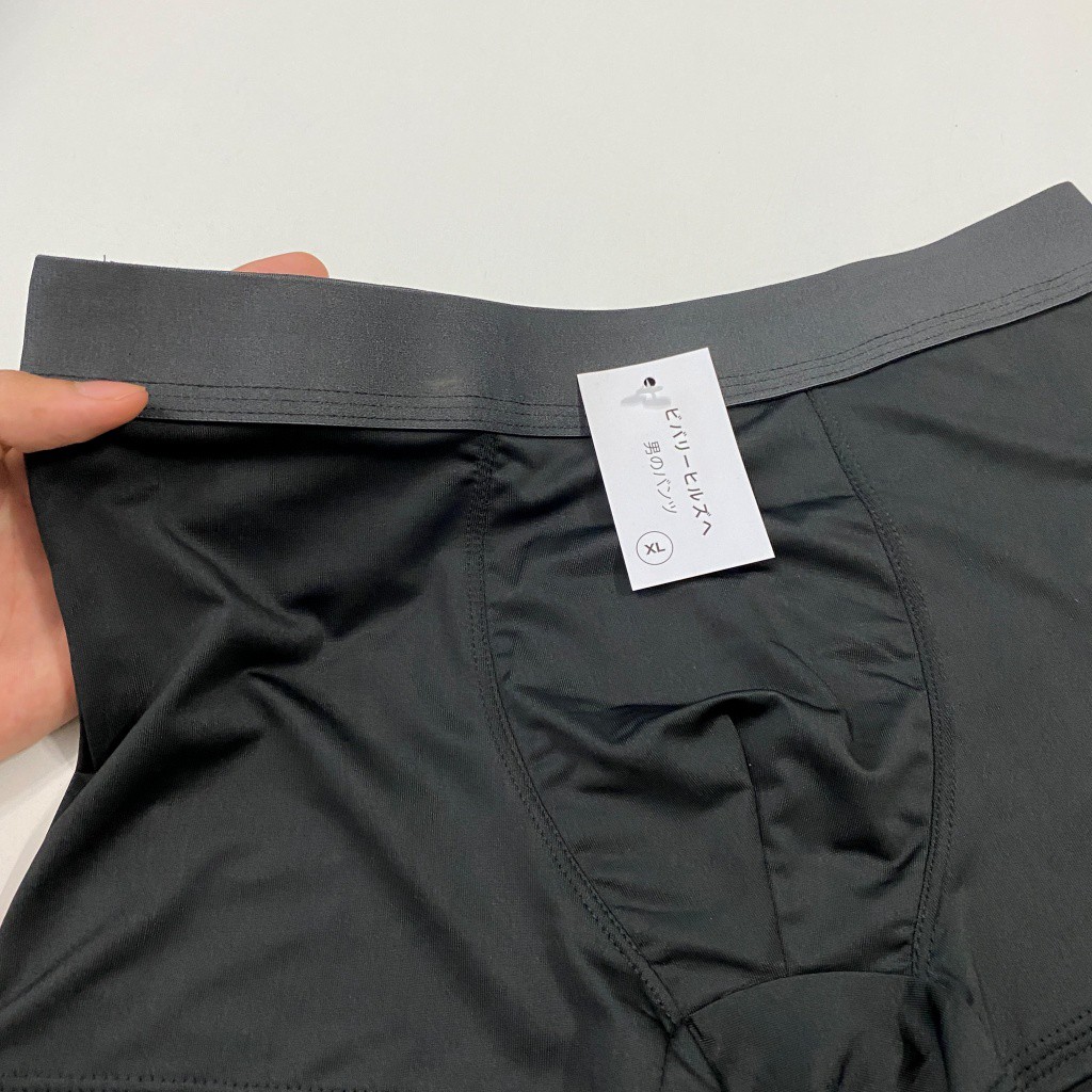 Quần lót nam thun lạnh boxer cao cấp sịp dạng đùi cạp trơn vải kháng khuẩn co giãn 4 chiều ARIOSO QL03