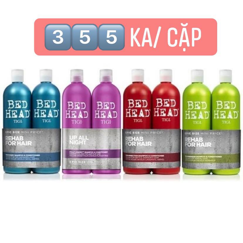 Gội xả Tigi Đỏ Xanh Dương Tím Xanh Lá (Đủ Màu + Có Bill )