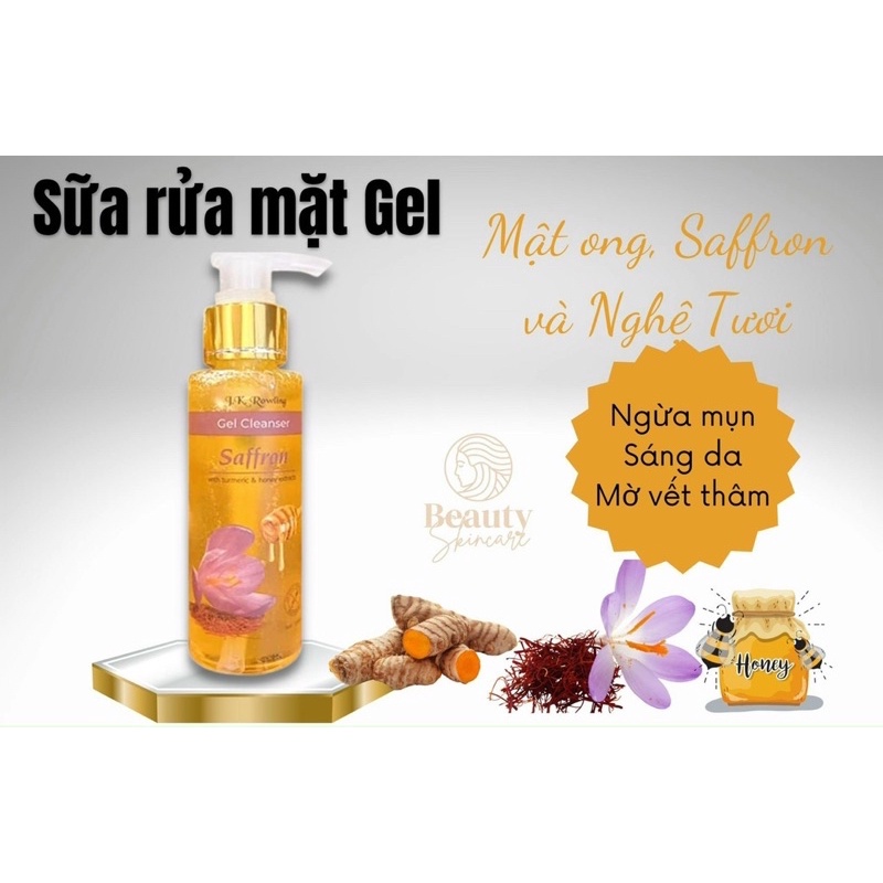 Siêu to khổng lồ 100ml- Sửa rửa mặt trắng da Saffron Cleanser của hãng JK Rowling