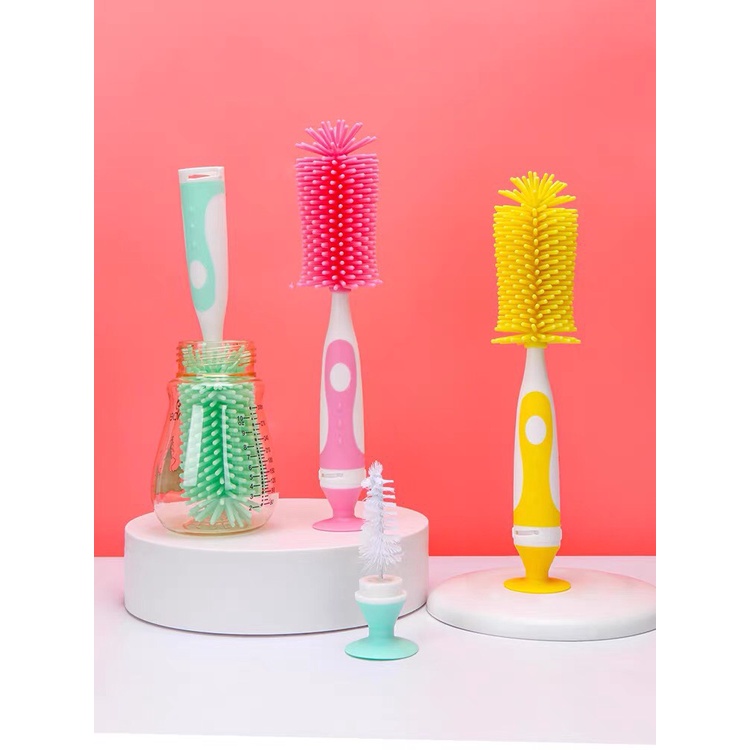 Cọ Bình Sữa Silicon 2 Trong 1