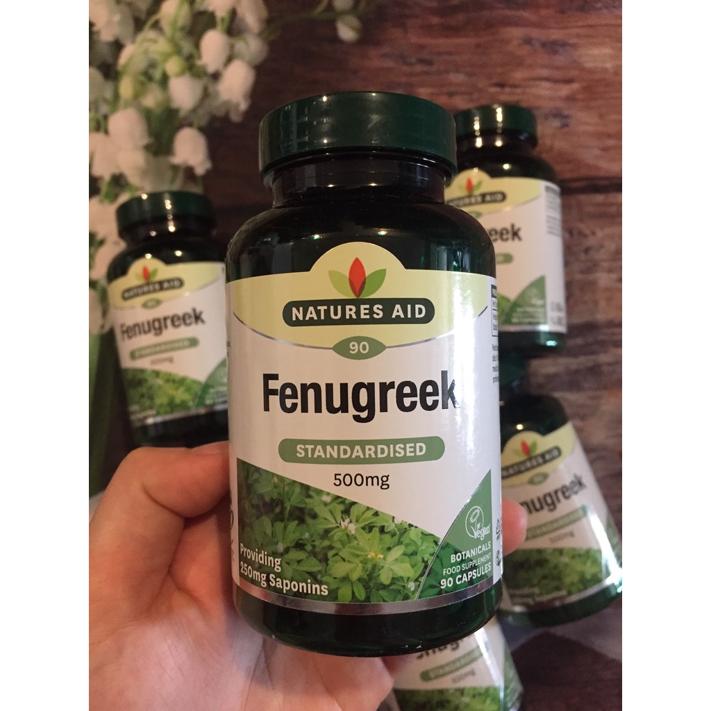 Viên uống lợi sữa cỏ cà ri FENUGREEK Nature Aid Úc 500mg 90 viên