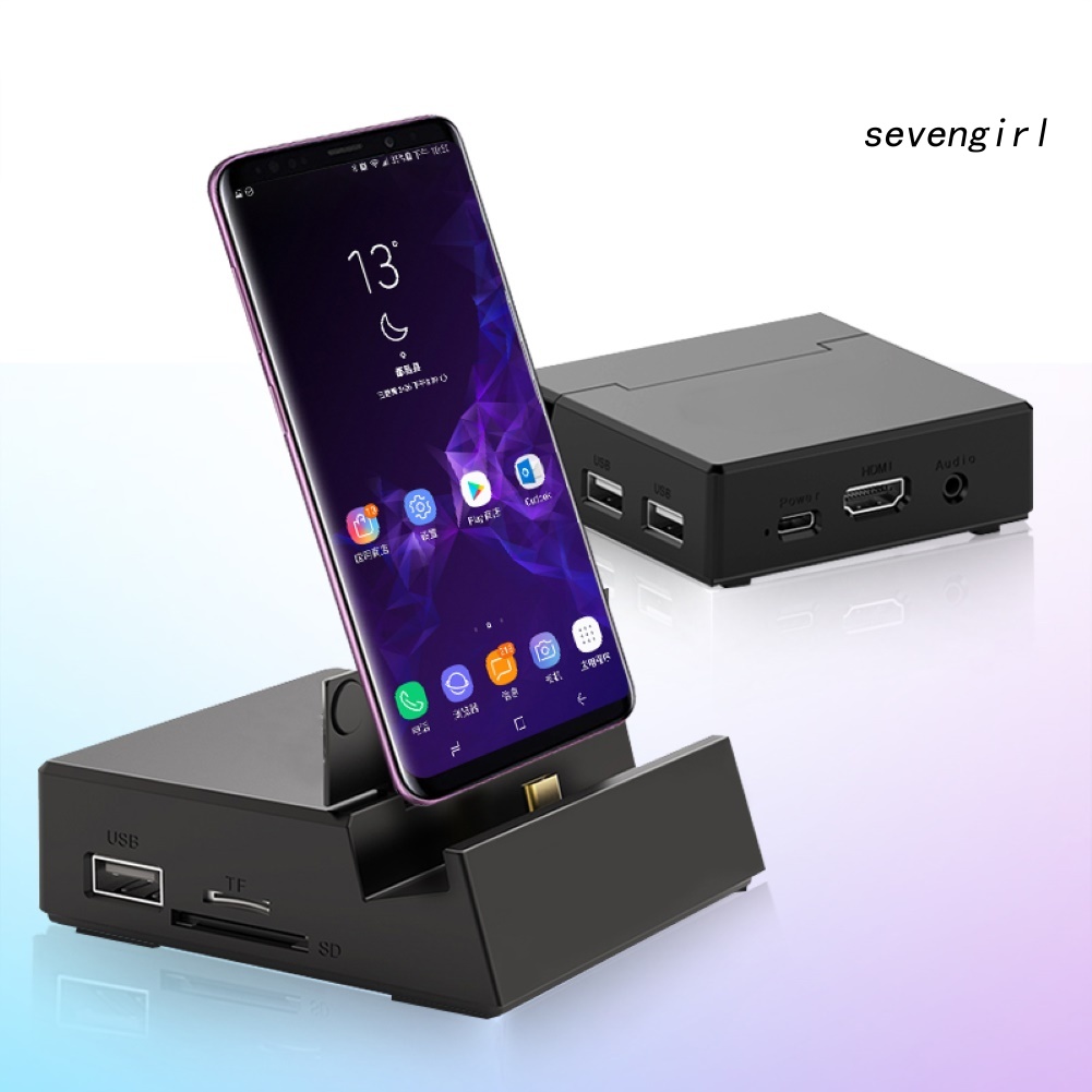 Bộ Chuyển Đổi 8 Trong 1 Usb-C Hub Type-C Sang Hdmi-Compatible Tf Usb 2.0 | BigBuy360 - bigbuy360.vn