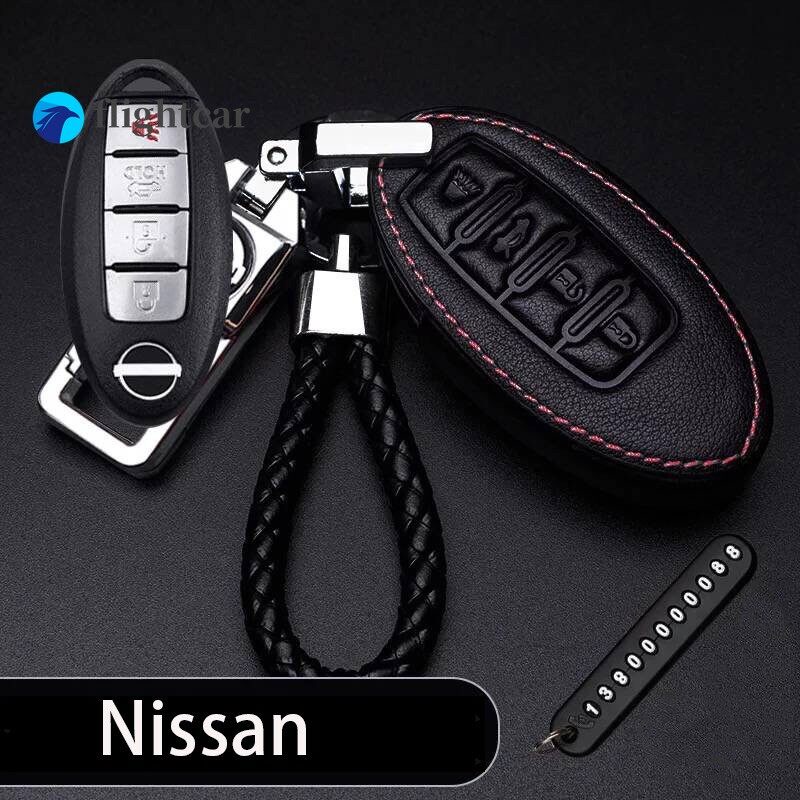 Vỏ Da Bảo Vệ Chìa Khóa Điều Khiển Từ Xa Cho Xe Hơi Nissan Almera Navara X-Trail Livina Sylphy
