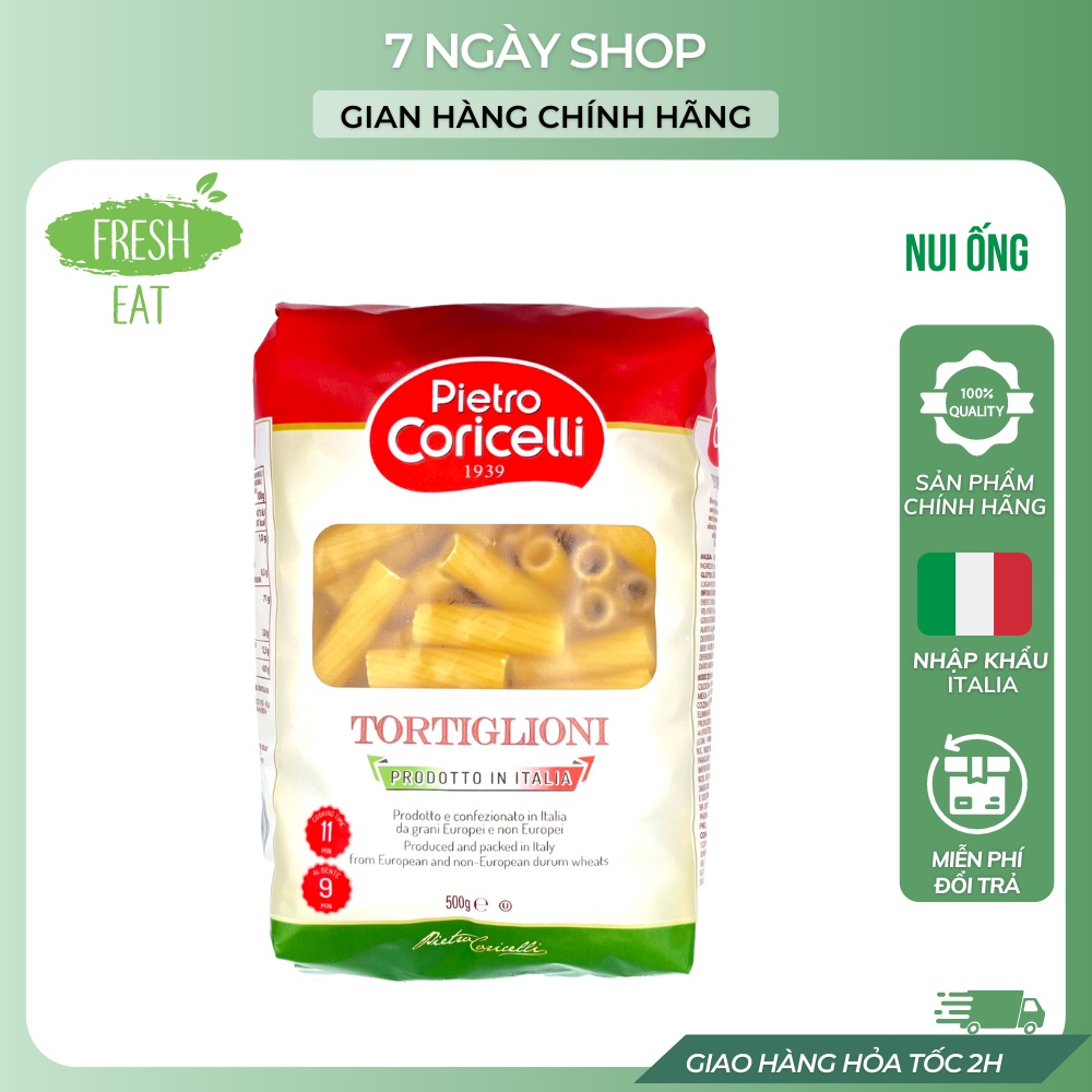 Mì Ý Pietro Coricelli Spaghetti 7NgayShop 500g Nhập Khẩu Ý Date 2024, Mì Ý Spaghetti Dạng Sợi