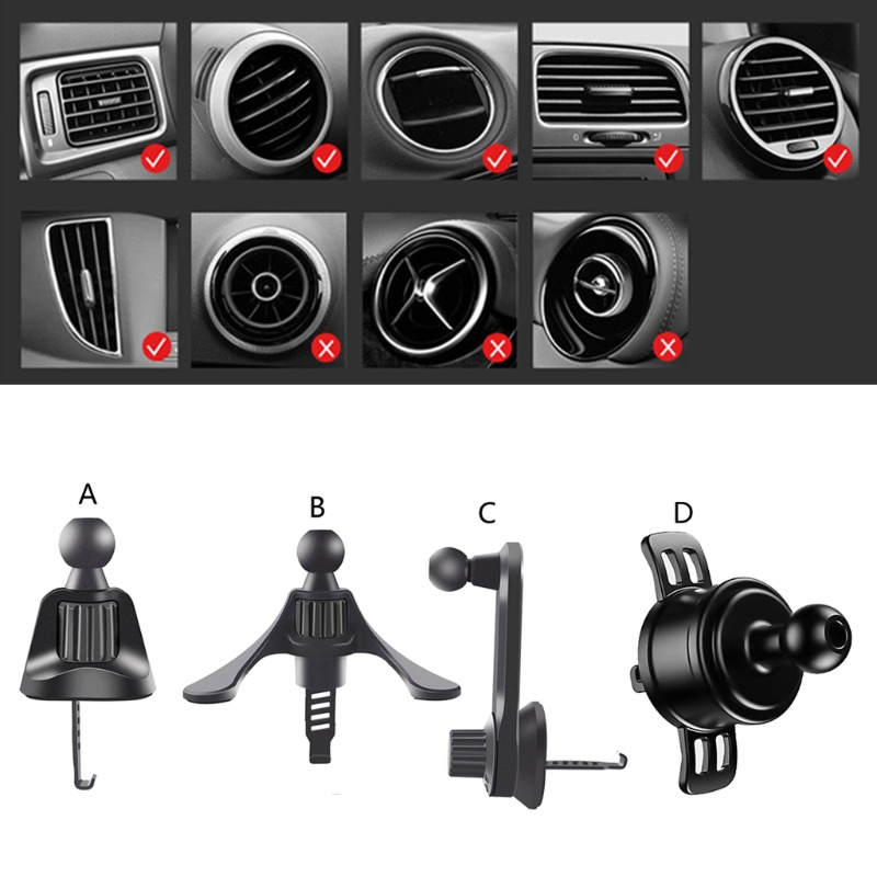 Giá Đỡ Điện Thoại Gắn Lỗ Thông Gió Xe Hơi 17mm