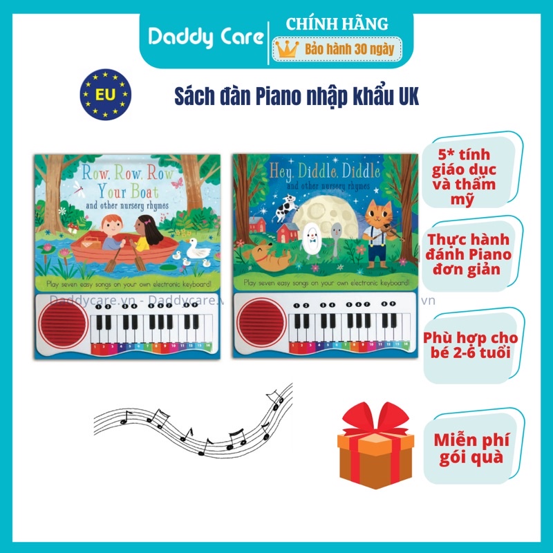 Sách âm thanh cho bé Piano sound book nhập khẩu UKì