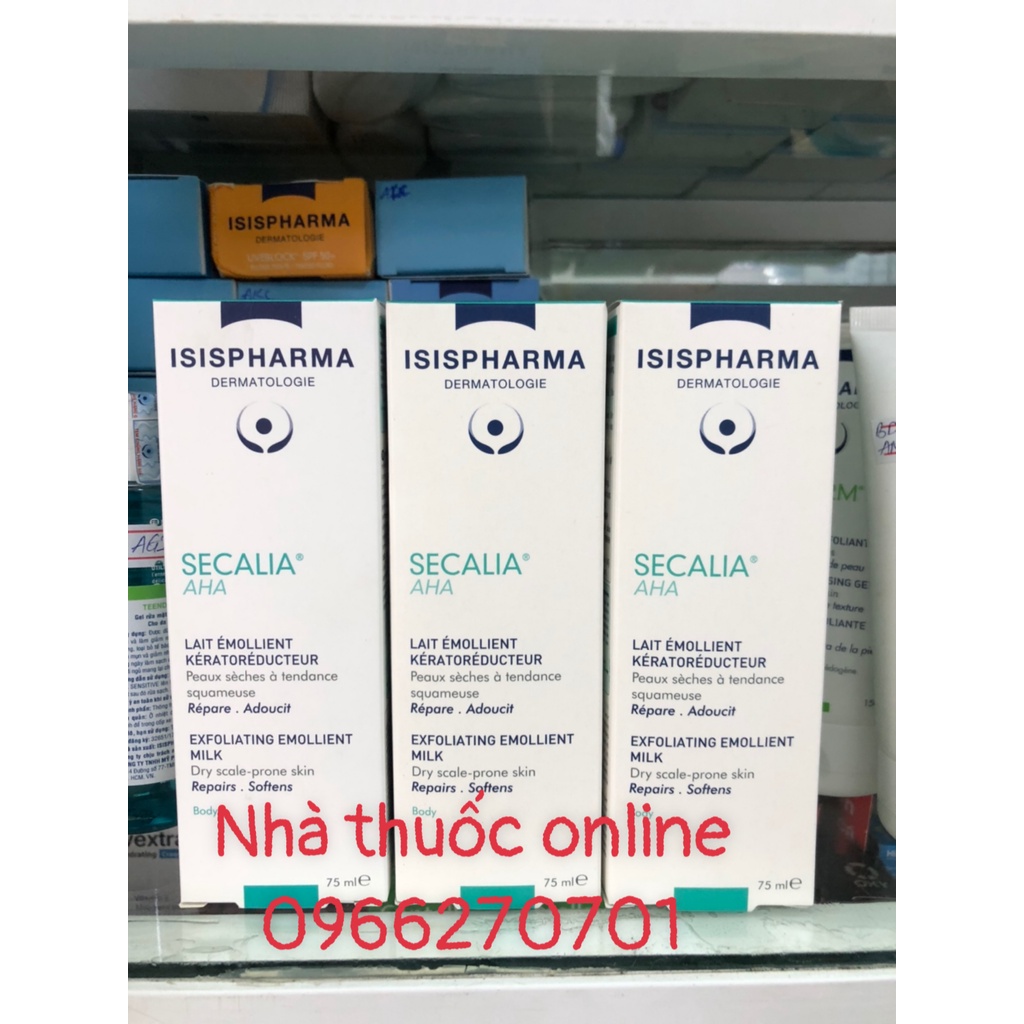 Isis Pharma Secalia A.H.A 75ml - 200ml kem bôi nứt nẻ, da khô