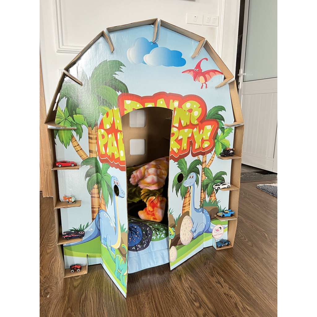Nhà bìa carton chính hãng Baby Home hàng bền cứng an toàn cho trẻ