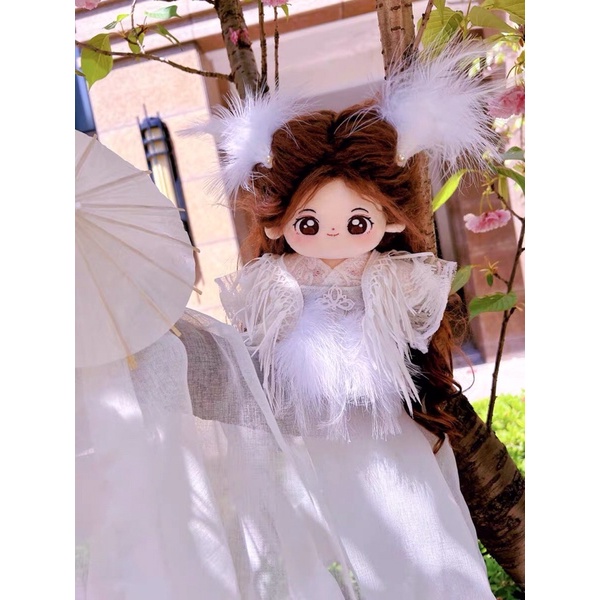 Outfit 20cm Hạc Trắng Hán Phục Cổ Trang Set 7 Món